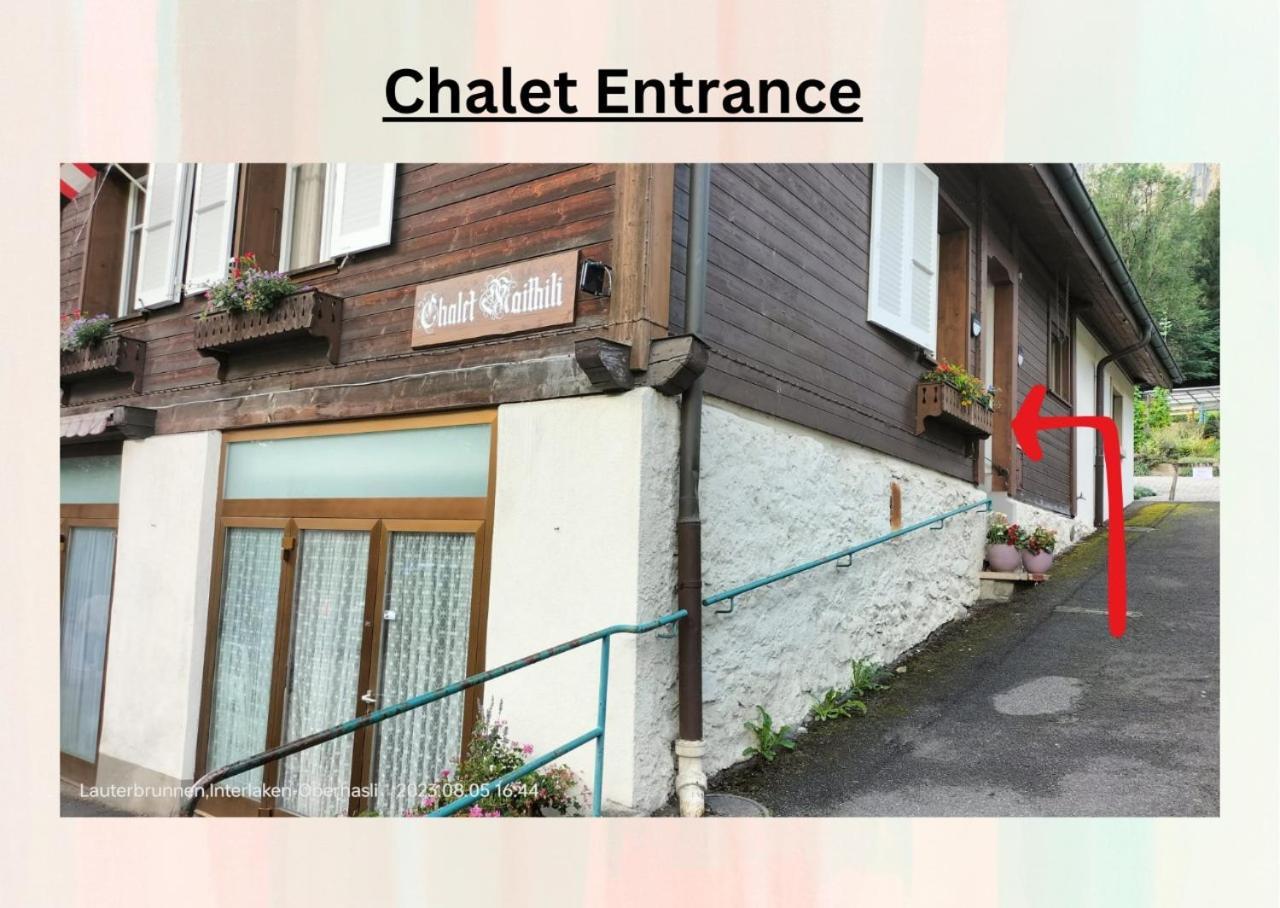 Chalet Maithili Lauterbrunnen -152-Year-Old Majestic Chalet Εξωτερικό φωτογραφία